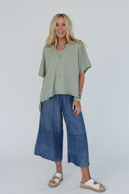 The Nest Payton Top - Sage
