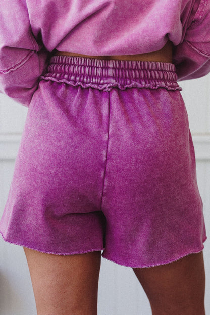 Wildflower Wanderer Shorts - Plum