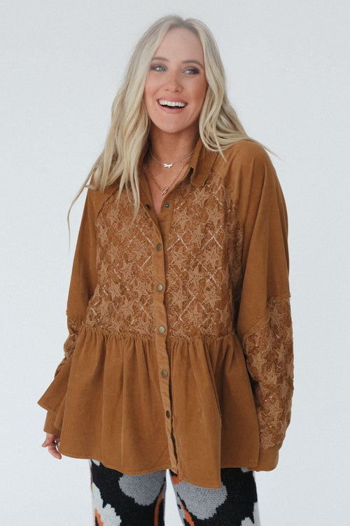 Luca Corduroy Tunic - Camel