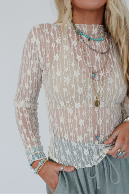 Get Real Lace Top - Ivory