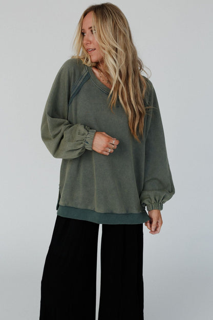 Crossed Paths Sweatshirt - Olive